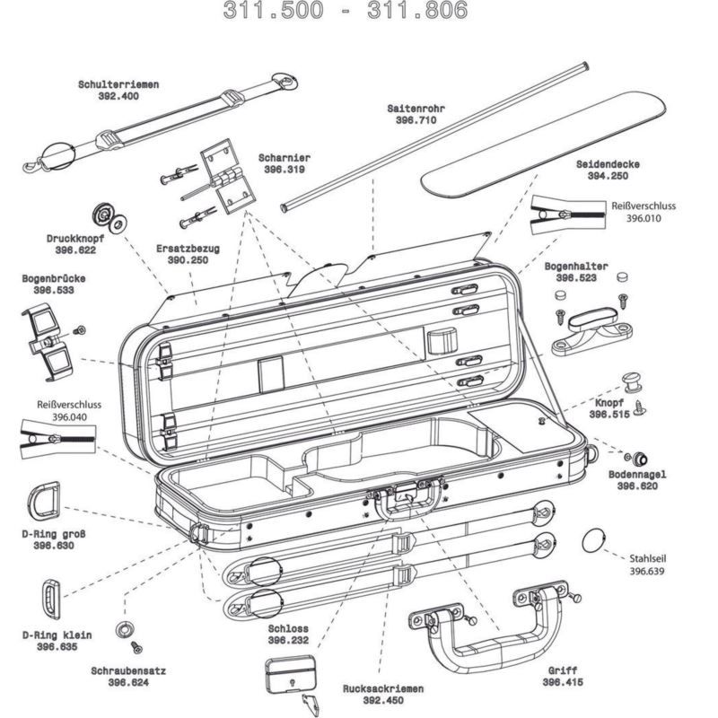 GEWA Cases Futerał skrzypcowy Strato Super Light W